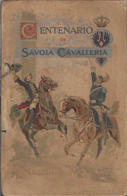 Programma torneo centenario cavalleria Savoia 1692-1892 Verona - copertina