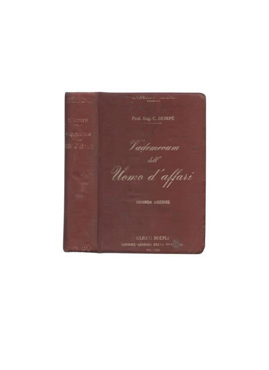 Vademecum dell'uomo d'affari del prof. rag. Carlo Dompé - copertina