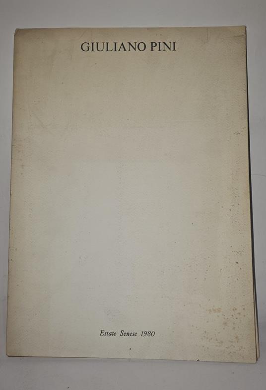 Giuliano Pini tre brochure - copertina