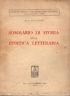 Sommario di storia della estetica letteraria - Ada Ruschioni - copertina