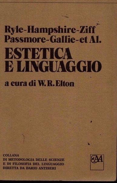 Estetica e linguaggio - copertina