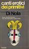 Canti erotici dei primitivi - Di Nola - copertina