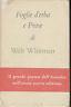 Foglie Di Erba E Prose - Walt Whitman - copertina