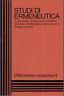 Studi di ermeneutica - copertina