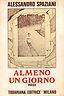 Almeno un giorno - A. Spaziani - copertina