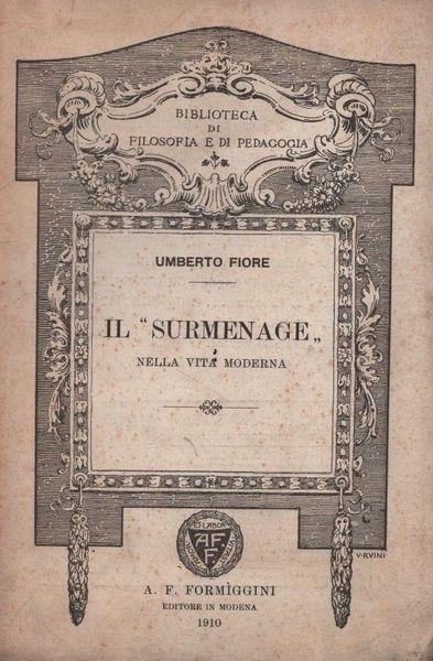 Il "Surmenage" nella vita moderna - Ilario Fiore - copertina