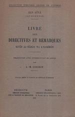 Avicenna. Livre des directives et remarques