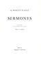 Sermones: ex editione a D. R. Shackleton Bailey parata - copertina