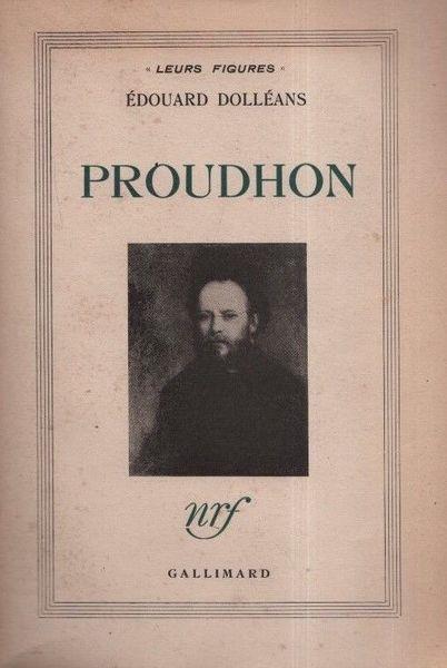 Proudhon - Edouard Dolléans - copertina
