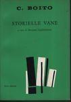 Storielle vane - Arrigo Boito - copertina