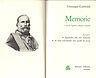 Memorie - G. Baribaldi - copertina