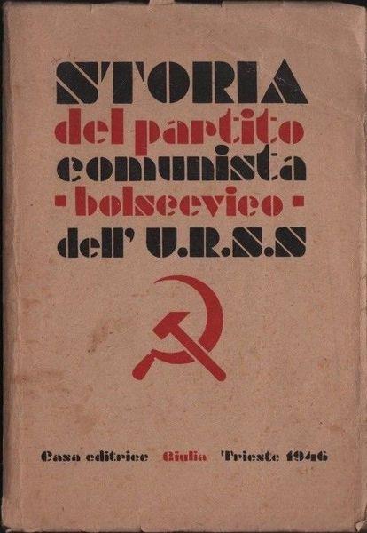 Storia del partito comunista bolscevico dell'Urss - copertina