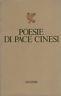 Poesie di pace cinesi - copertina