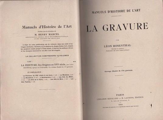 La gravure par Leon Rosenthal - Abraham Michael Rosenthal - copertina