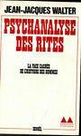 Psychanalyse des rites - copertina