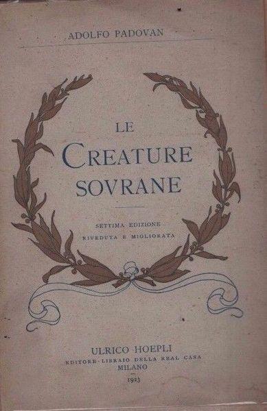 Le creature sovrane - Adolfo Padovan - copertina