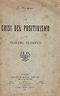 La Crisi Del Positivismo E Il Problema Filosofico - G. Cesare Marchesini - copertina