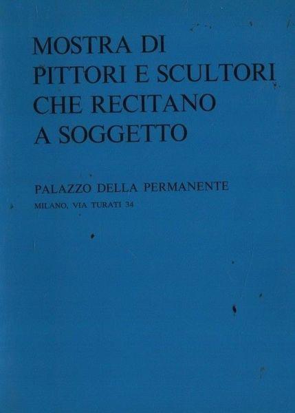 Mostra di pittori e scultori che recitano a soggetto - copertina