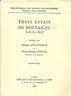Trois Essais De Montaigne