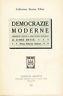 Democrazie Moderne. Commento critico e conclusioni generali - James Bryce - copertina