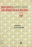 Coscienza in psicoanalisi. RIVISTA DI PSICOANALISI, n°1, 2003 - copertina