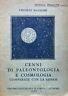 Cenni di paleontologia e cosmologia comparate con la genesi - V. Mazzoni - copertina
