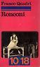 Ronconi - Franco Quadri - copertina