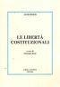 Le libertà costituzionali - Alfredo Bozzi - copertina