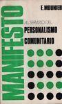 Manifesto al servizio del personalismo comunitario - Emanuele Mounier - copertina