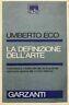 La definizione dell'arte - Umberto Eco - copertina
