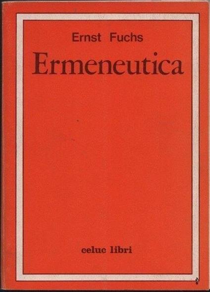 Ermeneutica - Walter R. Fuchs - copertina