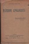 Manzoni apologista - Antonio Cojazzi - copertina