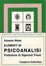 Elementi di psicoanalisi. Prefazione di S.Freud - Edoardo Weiss - copertina