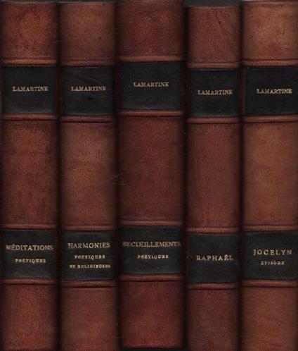 Oeuvres poétiques de Lamartine. 5 voll - Alphonse de Lamartine - copertina