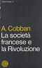 La società francese e la Rivoluzione - Alfred Cobban - copertina
