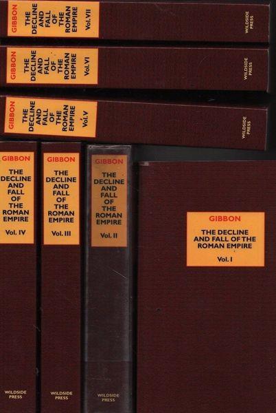The decline and fall of the Roman Empire. 7 voll - Edward Gibbon - copertina
