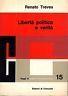 Libertà politica e verità - Renato Treves - copertina
