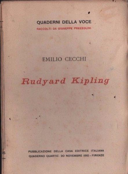 Rudyard Kipling - Emilio Cecchi - copertina