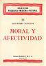 Moral y afectividad - Jean-Pierre Schaller - copertina