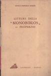 Letture della "Monobiblos" di Properzio - Angelo R. Sodano - copertina