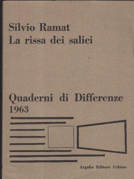 La rissa dei salici - Silvio Ramat - copertina