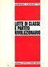 Lotte di classe e partito rivoluzionario