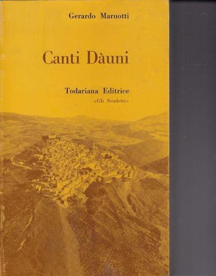 Canti Dauni - Gerardo Maruotti - copertina