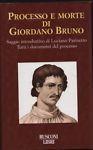 Processo e morte di Giordano Bruno - Luciano Parinetto - copertina