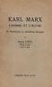 Karl Marx. L'homme et l'oeuvre. De l'hégélianisme au matérialisme historique