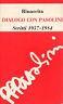 Dialogo con pasolini. Scritti 1957-1984 - copertina