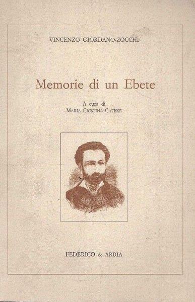 Memorie di un Ebete. a cura di M.C. Cafisse - copertina