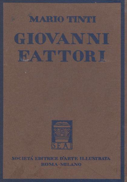 Giovanni Fattori - Mario Tinti - copertina
