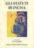 Gli statuti di incisa - U. Zanobio - copertina