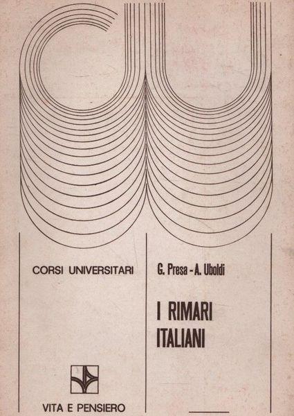 I rimari italiani - copertina